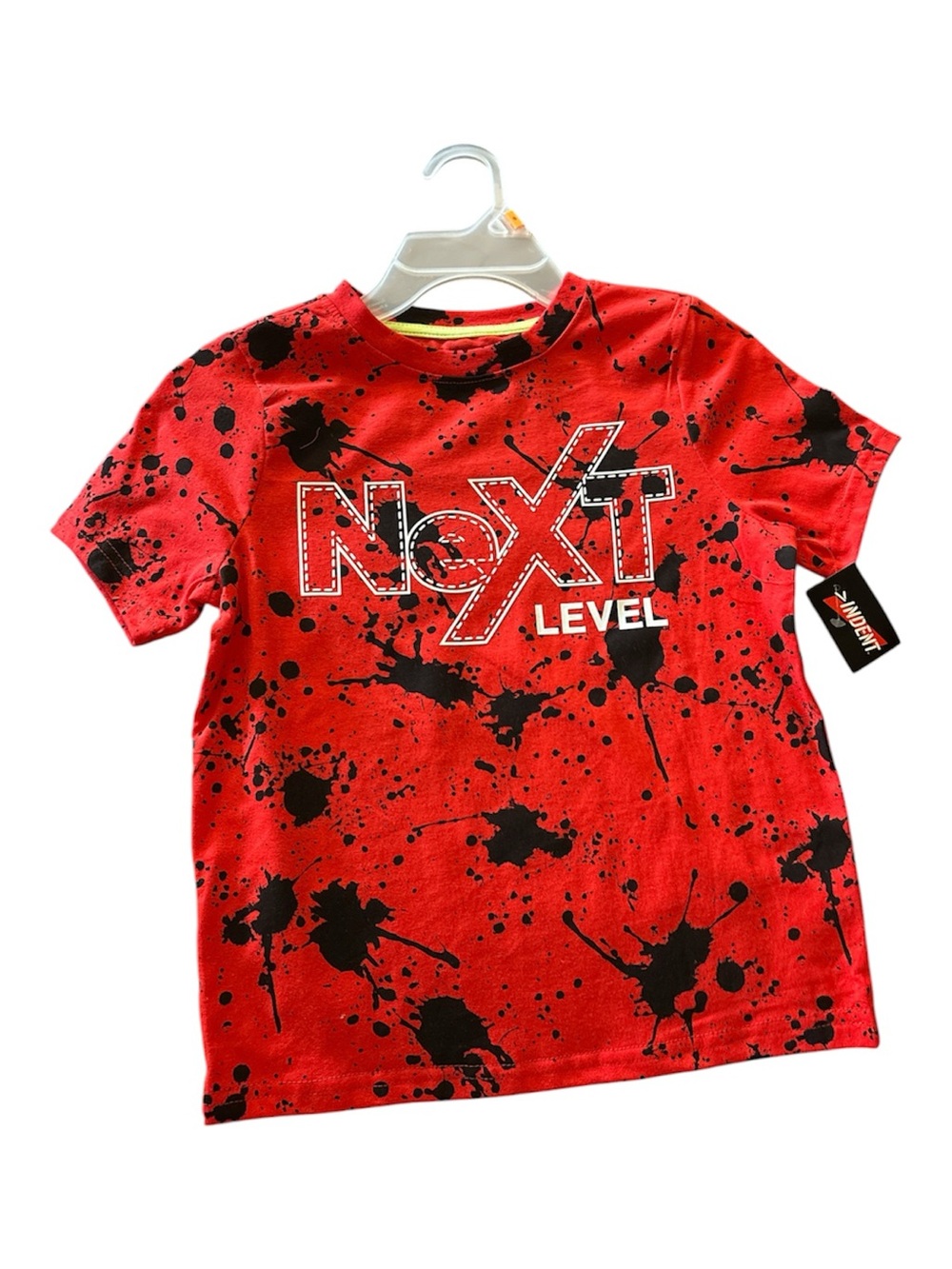 Indent Boys "Next Level" Red Paint Splatter Graphic T-Shirt